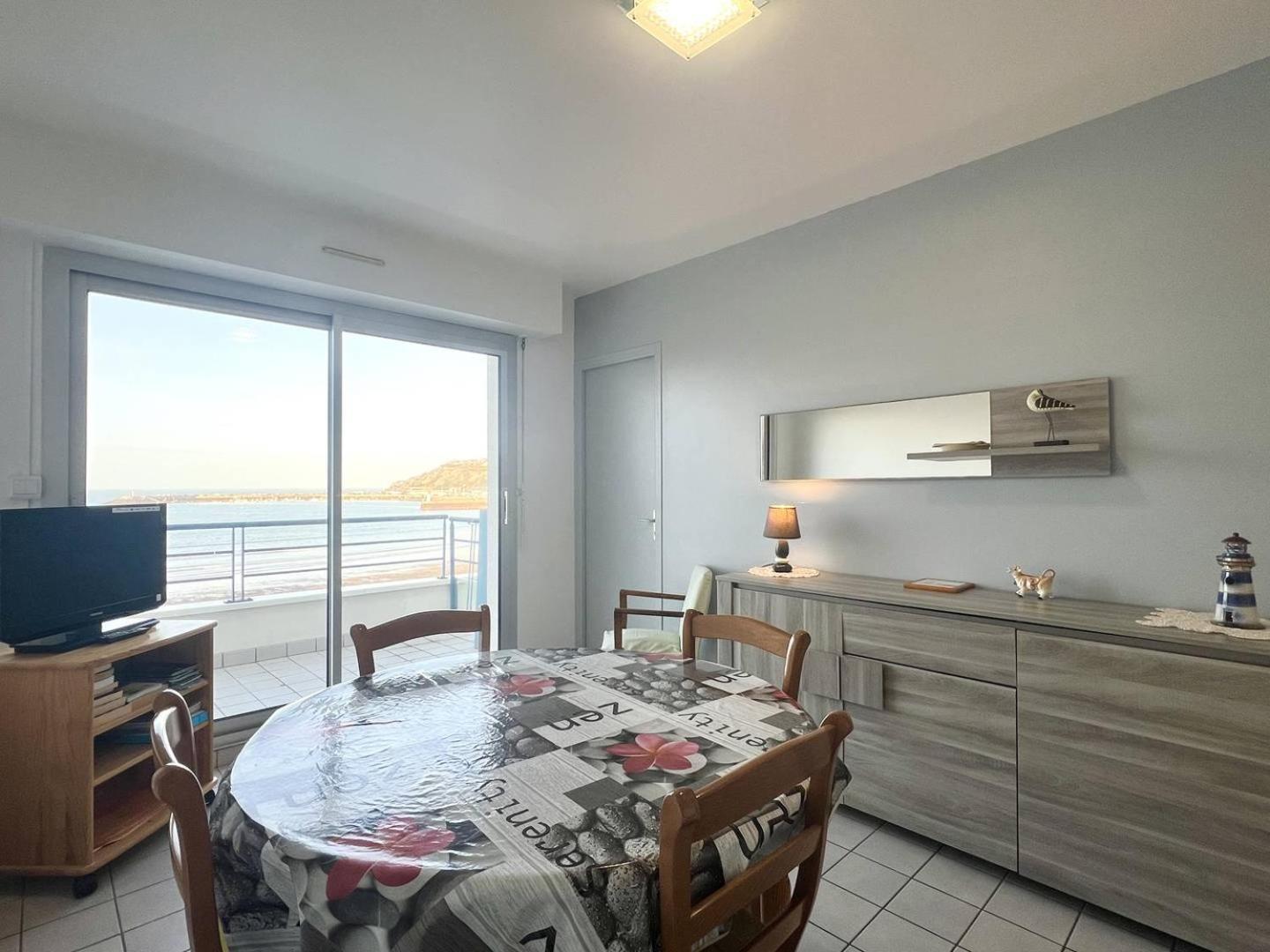 514 - Appartement 1 Chambre Vue Mer En Bordure De La Plage Du Centre D'Erquy Eksteriør billede