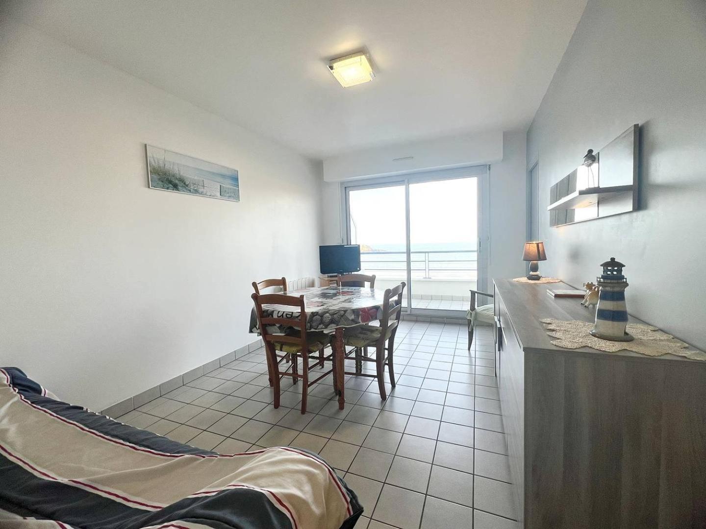 514 - Appartement 1 Chambre Vue Mer En Bordure De La Plage Du Centre D'Erquy Eksteriør billede